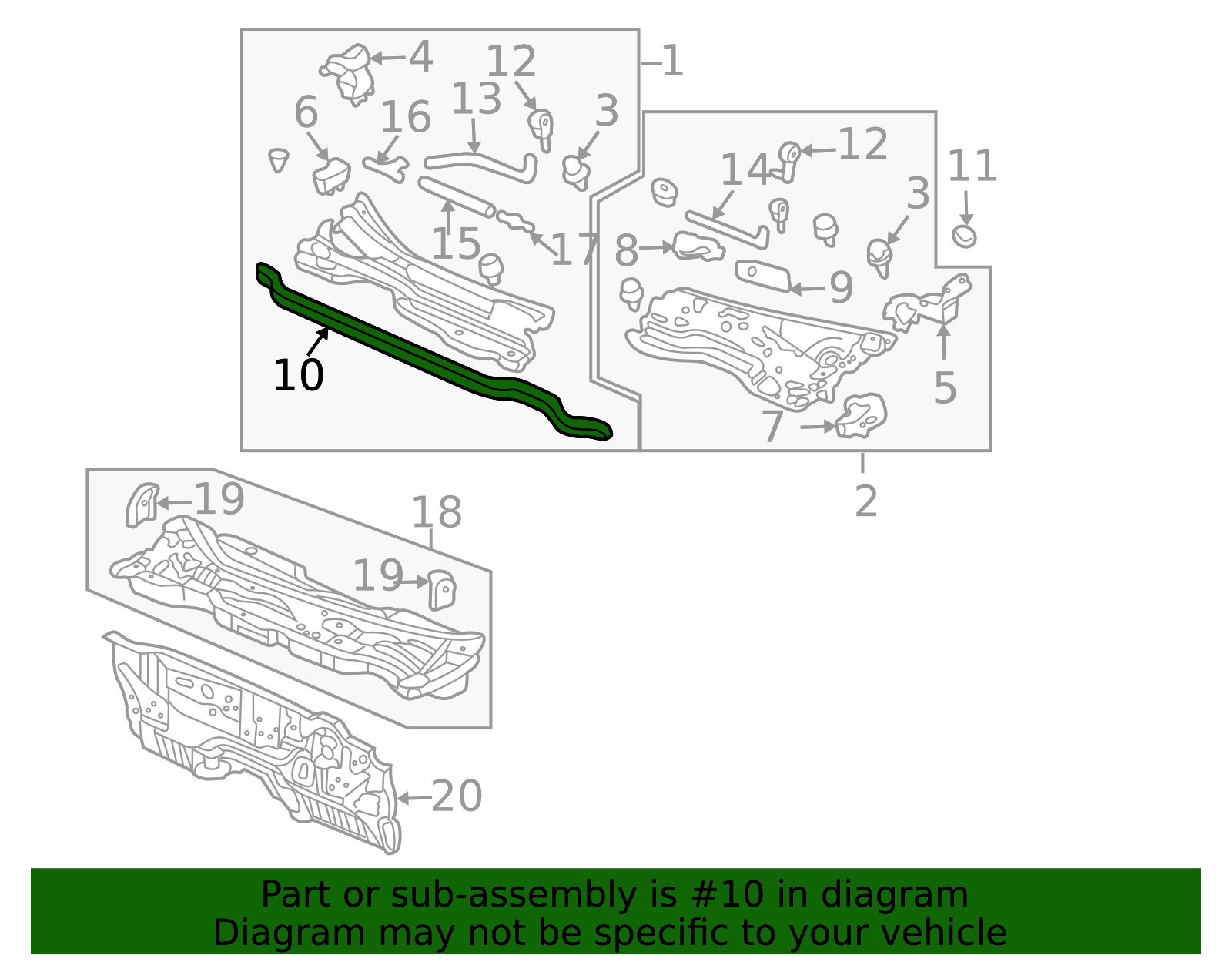 2003-2007 Honda Accord | Rear Seal | 74143-SDA-A00 | Honda OEM Discount ...