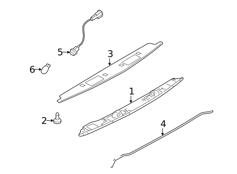 License Lamps for 2009 Subaru Legacy #0