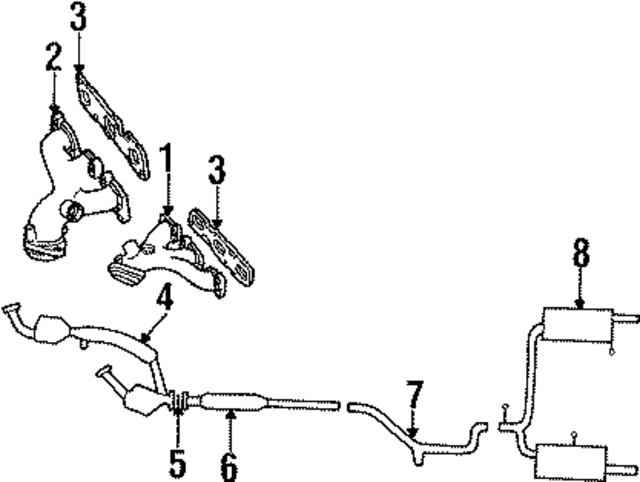 F5OY5E241A - : Catalytic Converter Gasket for Ford Image