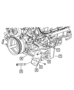 53013710AC - Engine 3.7L Six Cylinder [EKG]: Splash Guard, Secondary for Mopar Image