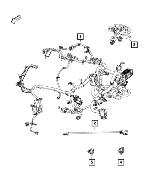 Wiring-Powertrain for 2016 Ram ProMaster City #0
