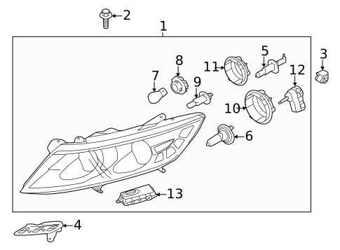 Bulbs - Chassis for 2012 Kia Optima #1