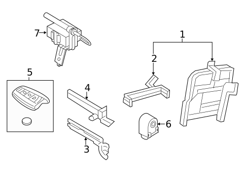 Keyless Entry Components for 2015 Hyundai Azera #0