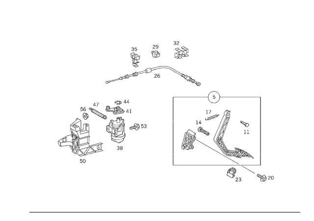 1633010041 - Control: End Stop for Mercedes-Benz: ML320, ML430, ML55 AMG Image image