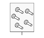 517522K000 - Brakes: Wheel Stud for Hyundai: Elantra, Elantra GT, Ioniq, Kona, Kona Electric, Veloster, Venue Image
