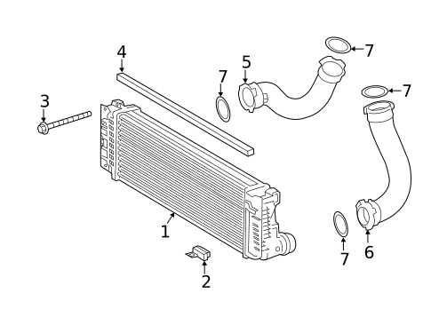 Intercooler for 2022 Mercedes-Benz Sprinter 1500 #0