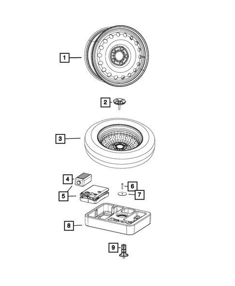 Wheel Spare for 2025 Jeep Compass #0