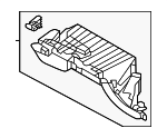 845404Z000NBC - Body: Glove Box Frame for Hyundai: Santa Fe Sport Image