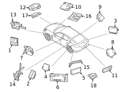 Control Units for 2017 Porsche Cayenne #2