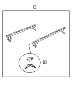 5072276AA - Mopar Accessories - Component Parts: Roof Rack Side Rail End Cap for Mopar Image