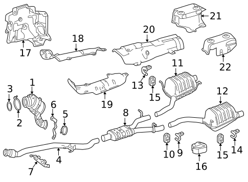 Exhaust Components for 2019 Mercedes-Benz SLC300 #0