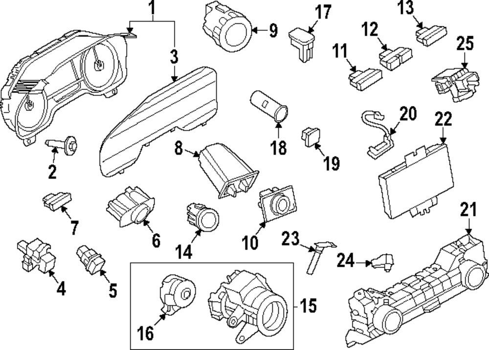 NL1Z-19980-E - Dash Control Unit - 2022-2024 Ford Expedition
