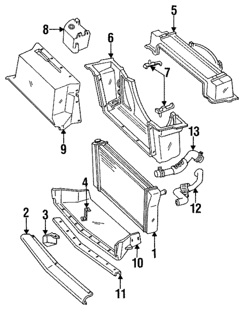 Radiator & Components for 1985 Chevrolet Corvette #0