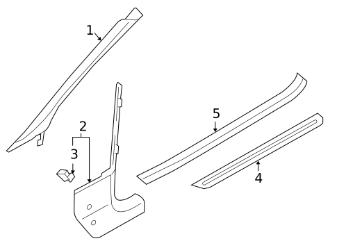 Interior Trim - Pillars for 2017 Audi A5 Quattro #1