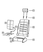 6CG27LA3AB - : Front Seat Cushion Cover, Left for Mopar Image