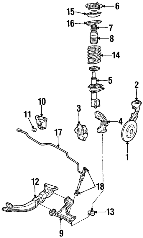 Front Brakes for 1987 Cadillac Cimarron #0