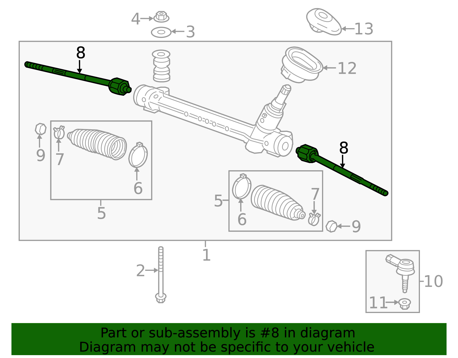 GM Steering Tie Rod End - Precision Steering Link - Part #95952929 ...