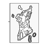 114105BFA00 - Engine: Front Cover for Honda: Accord, Civic Image