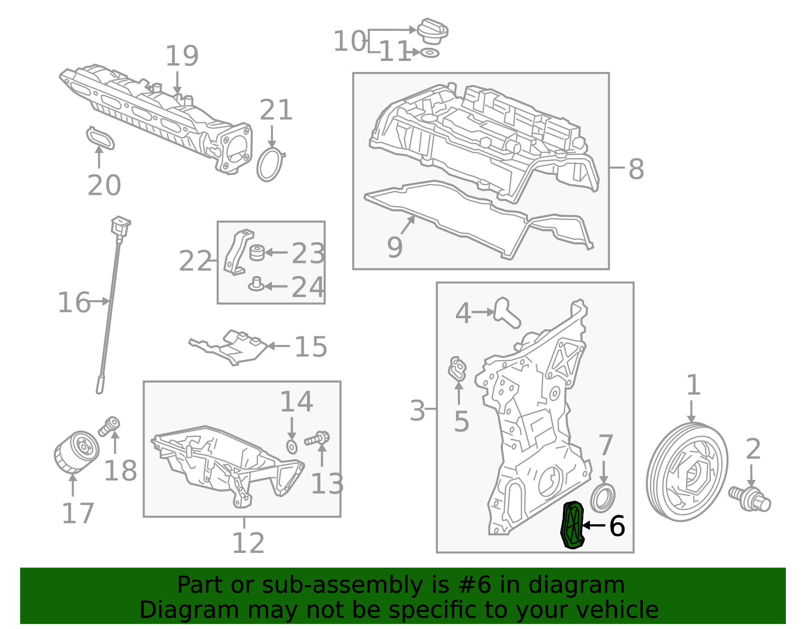 11412-RPY-G00 - 2016-2025 Honda - Cover Chain Case | Genuine Honda Parts