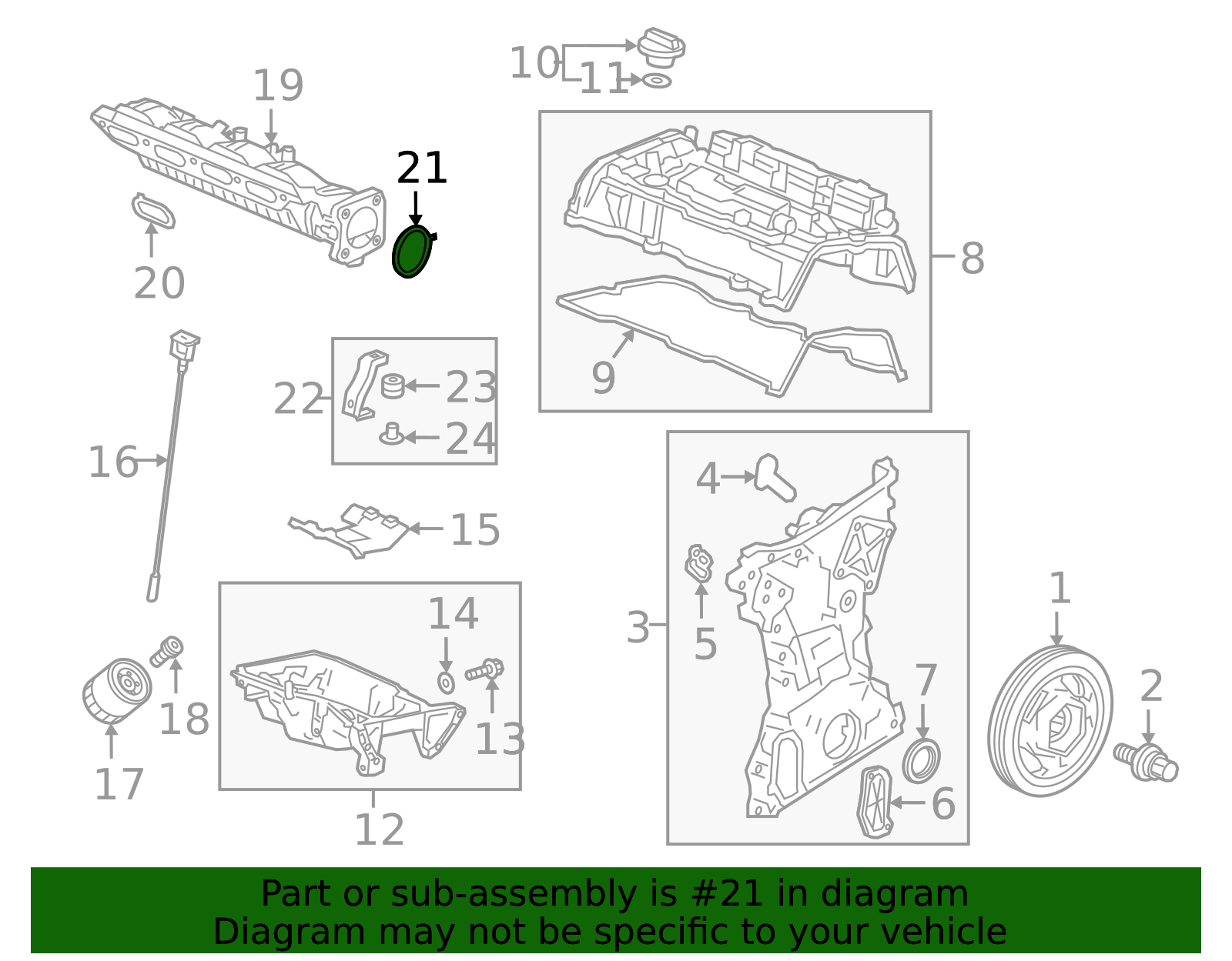 2008-2025 Honda Fuel Injection Throttle Body Mounting Gasket 17107-R40 ...