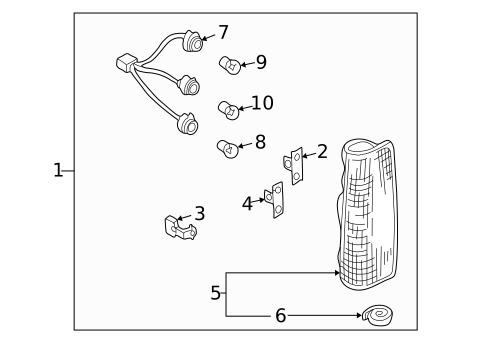 Tail Lamps for 2003 Nissan Frontier #0