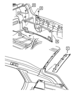 UM61DW1AF - Interior Trim: Panel Header for Mopar Image