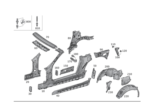 Side Panels for 2008 Mercedes-Benz SLK55 AMG #0