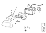 51163417703 - : Mirror Frame Left for BMW Image