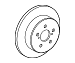 42431F4020 - : Rotor for Toyota: C-HR Image