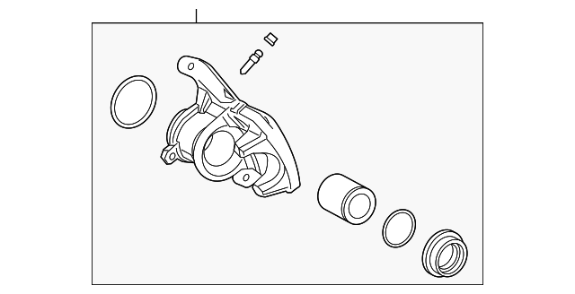 47850-10030 - Disc Brake Caliper 2018-2019 Toyota C-HR