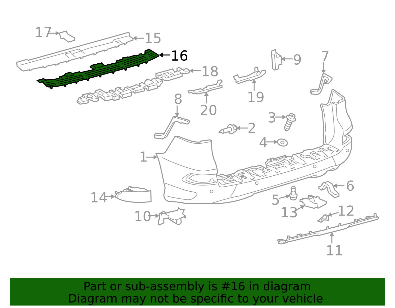 2014-2023 Lexus GX460 Bumper Step Pad 52162-60100 | OEM Parts Online
