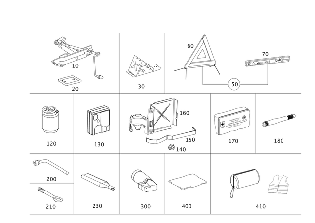 5834300 - Tools and Accessories: Safety Vest for Mercedes-Benz Image