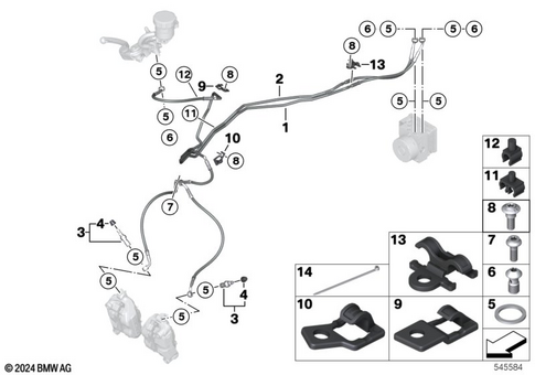 Brake Lines for 2022 BMW-Motorrad M 1000 RR #0