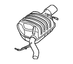 18107526382 - : Rear Muffler for BMW: 645Ci Image