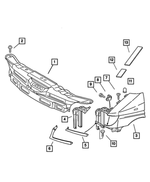 5104181AA - Body Sheet Metal Except Doors: Front Fender, Right for Mopar Image