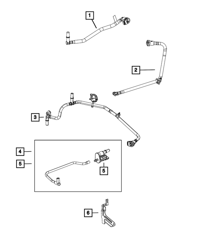 68581090AA - Emission Controls: Purge Hose for Mopar Image image