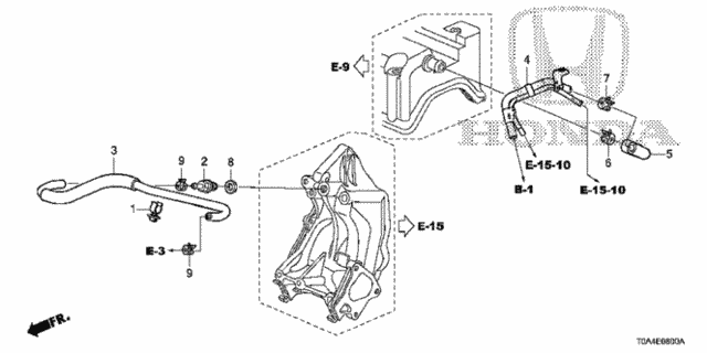 Breather Tube (-'14) for 2014 Honda CR-V #0