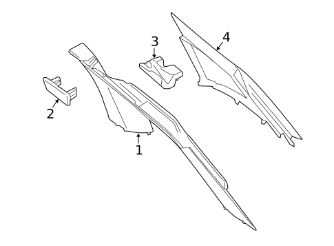 Interior Trim - Quarter Panels for 2014 BMW i3 #0