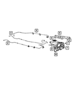 68268273AA - Brakes: Master Cylinder Reservoir Bracket for Mopar Image