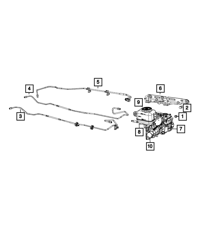 68268273AA - Brakes: Master Cylinder Reservoir Bracket for Mopar Image image