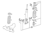 2013203330 - Special Equipment: Damper Strut for Mercedes-Benz Image