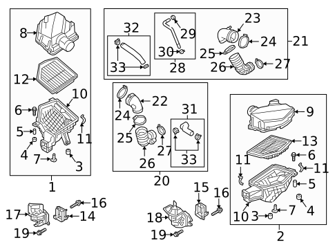 Air Intake for 2017 Genesis G90 #0