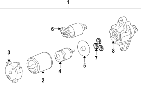 Starter for 2011 Lexus RX350 #0