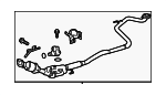 1741021C20 - Exhaust: 2012 2013 Toyota Prius C - Exhaust Pipe for Toyota: Prius C Image