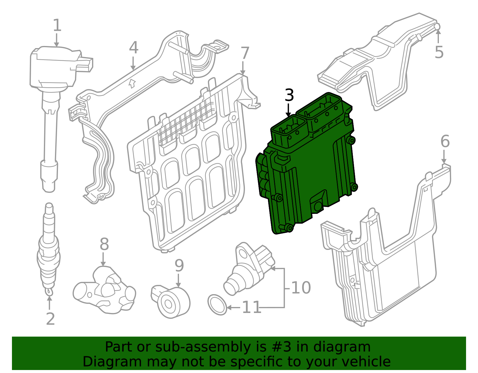 37820-6MD-A64 - Engine Control Module (ECM) | Genuine Honda Parts
