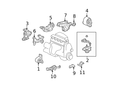 Mounts for 2003 Honda Civic #3