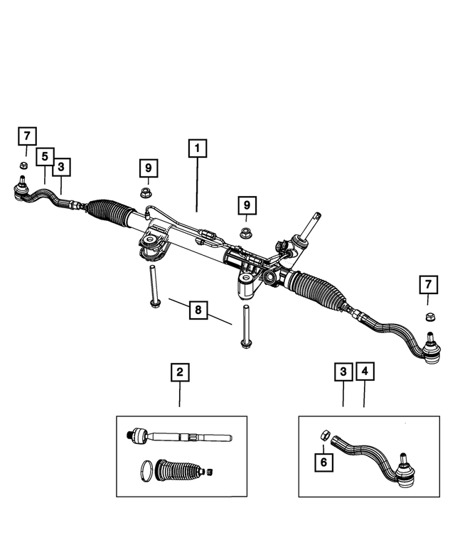 R8078529AE - Steering: Rack And Pinion Gear, Remanufactured for Mopar Image