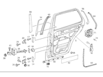 1637301605 - Rear Doors: Door, Body-in-White for Mercedes-Benz Image