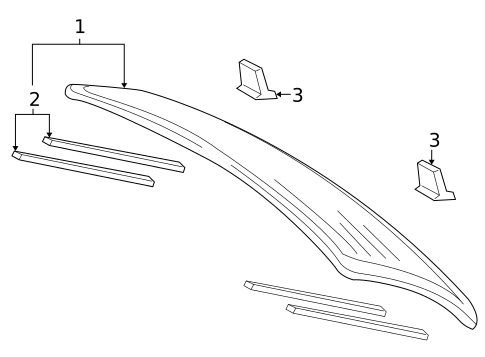 Glass - Lift Gate for 2013 Audi Q7 #0