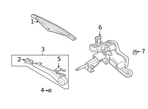 Washer Components for 2000 Saab 9-5 #0